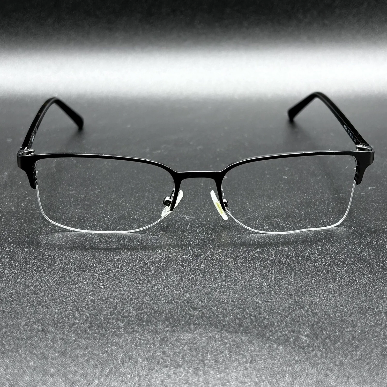 Marchon M-2018 072 Half-Rim Eyeglasses Gunmetal Brown Tort 54-18-145 Used 3