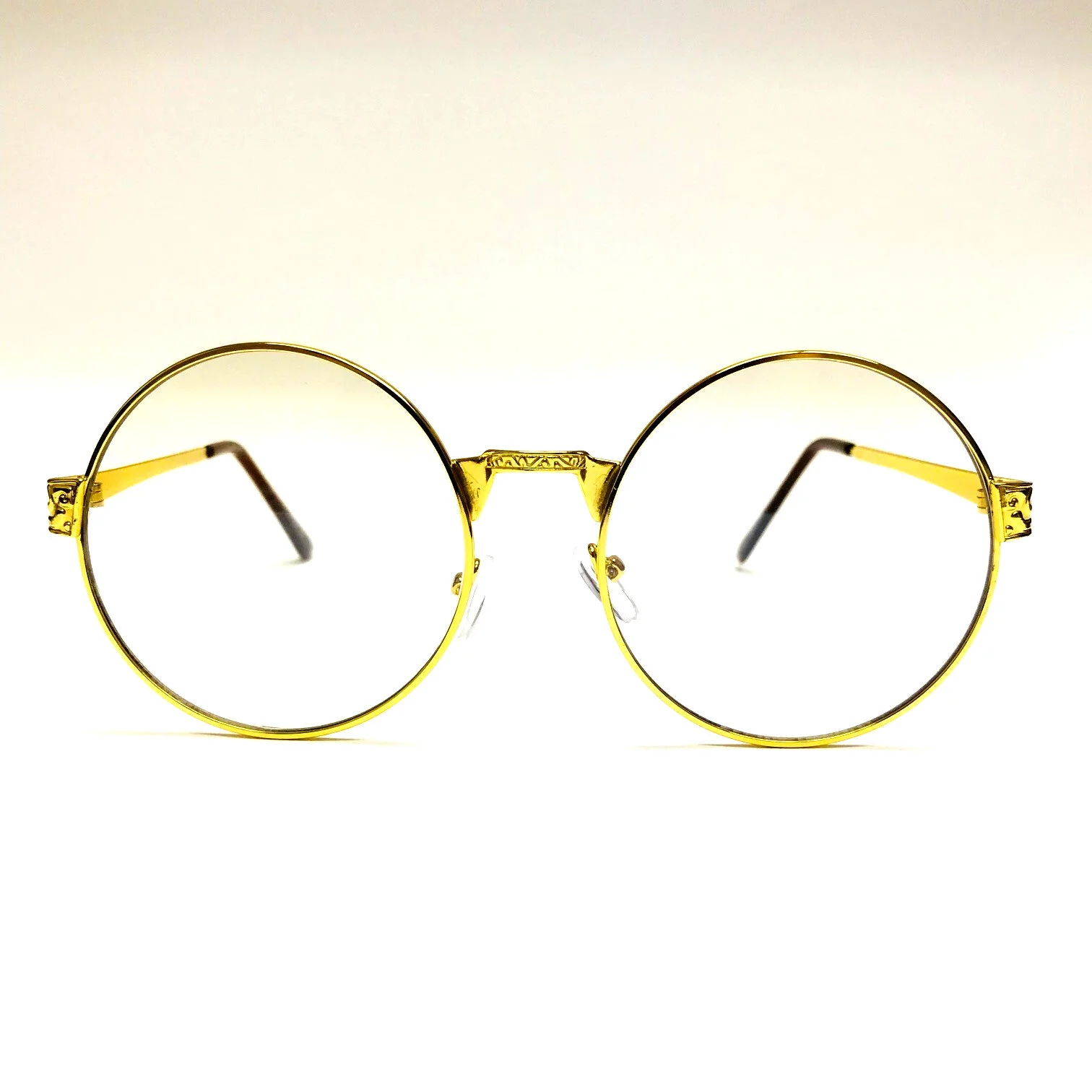 Migos Gold Metal Round Frame Clear Lens Men Women Eyeglasses 2018 NEW Sunglasses 2