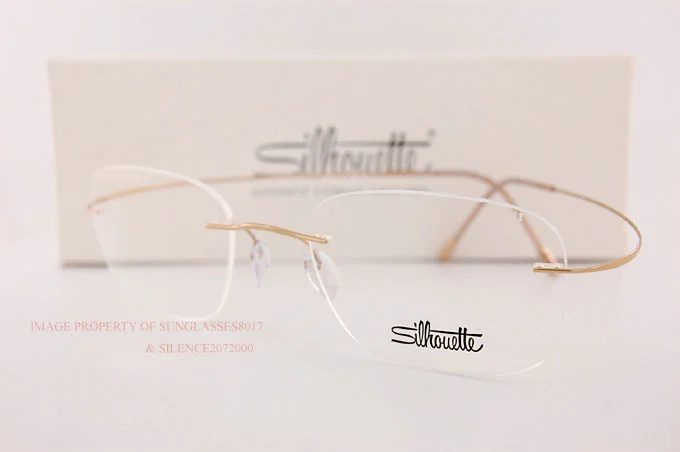 New Silhouette Eyeglass Frames TMA Must Collection 5515 CR 7530 Gold Titan 54